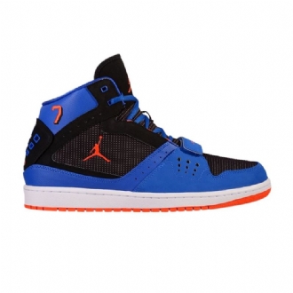 Air Jordan 1 Flight Strap Sort Blå Orange Hvid Sko Herre