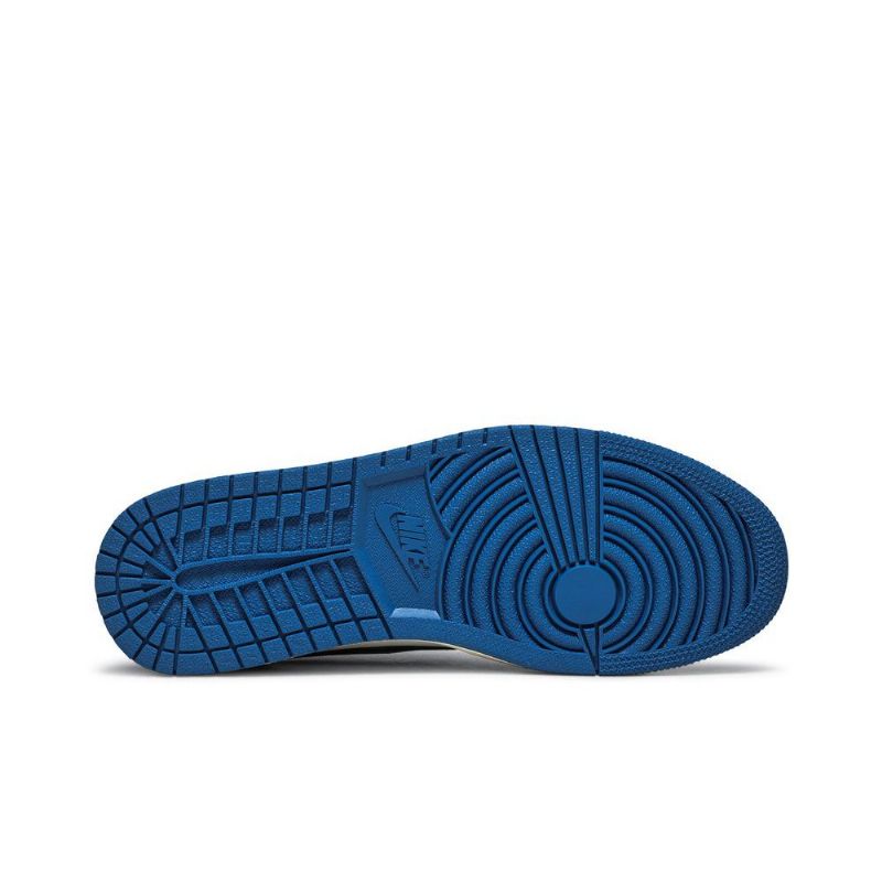Air Jordan 1 Fragment Design Travis Scott Retro Low Blå Hvid Sort Beige Sko Herre