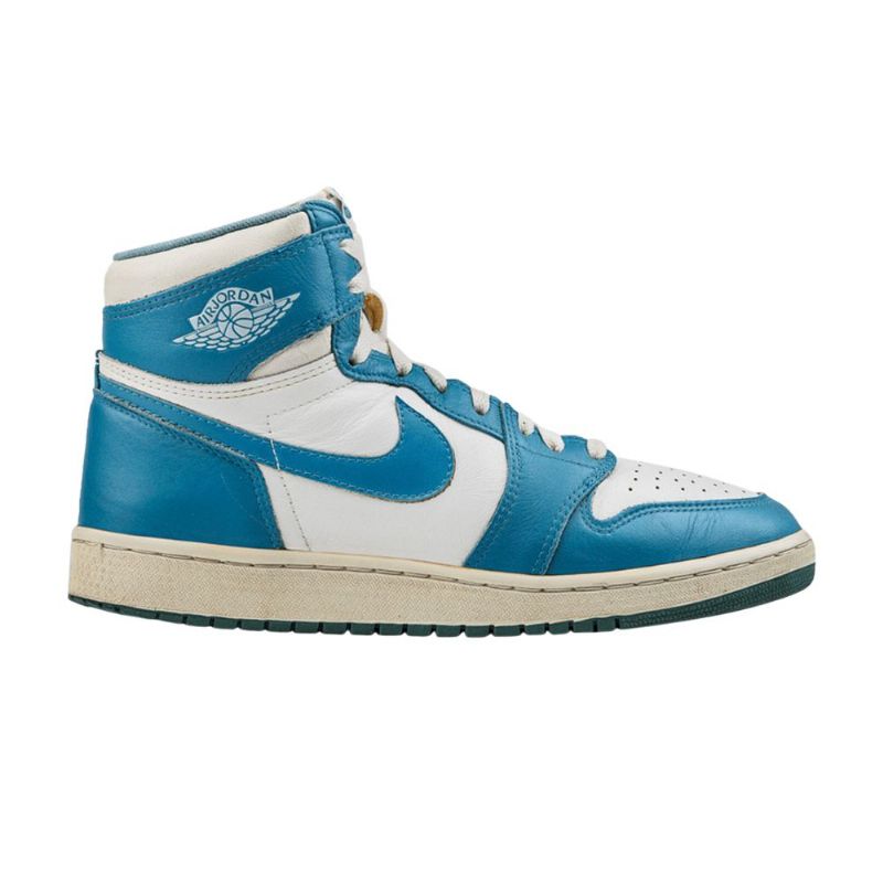 Air Jordan 1 High Hvid Blå Sko Herre