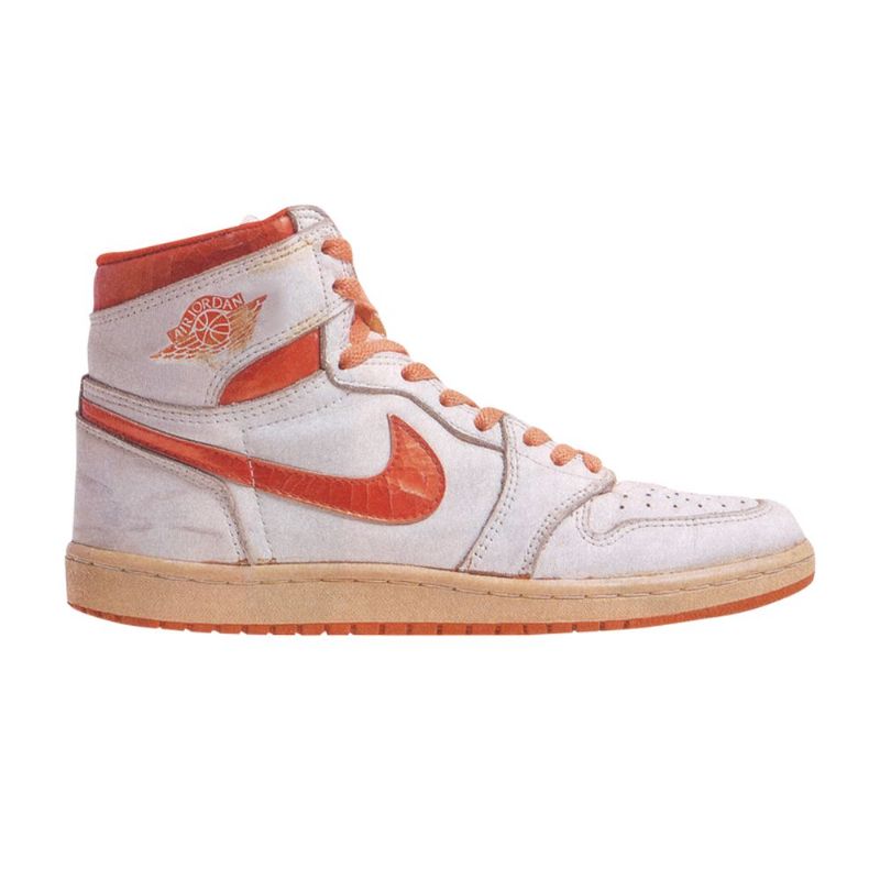 Air Jordan 1 High Hvid Orange Sko Herre