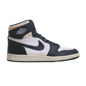 Air Jordan 1 High Hvid Sort Sko Herre