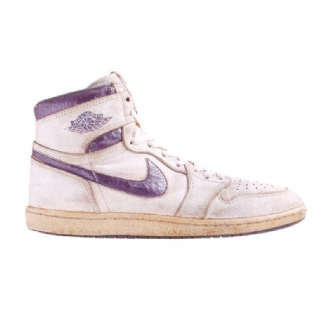 Air Jordan 1 High Lyserød Lilla Sko Herre
