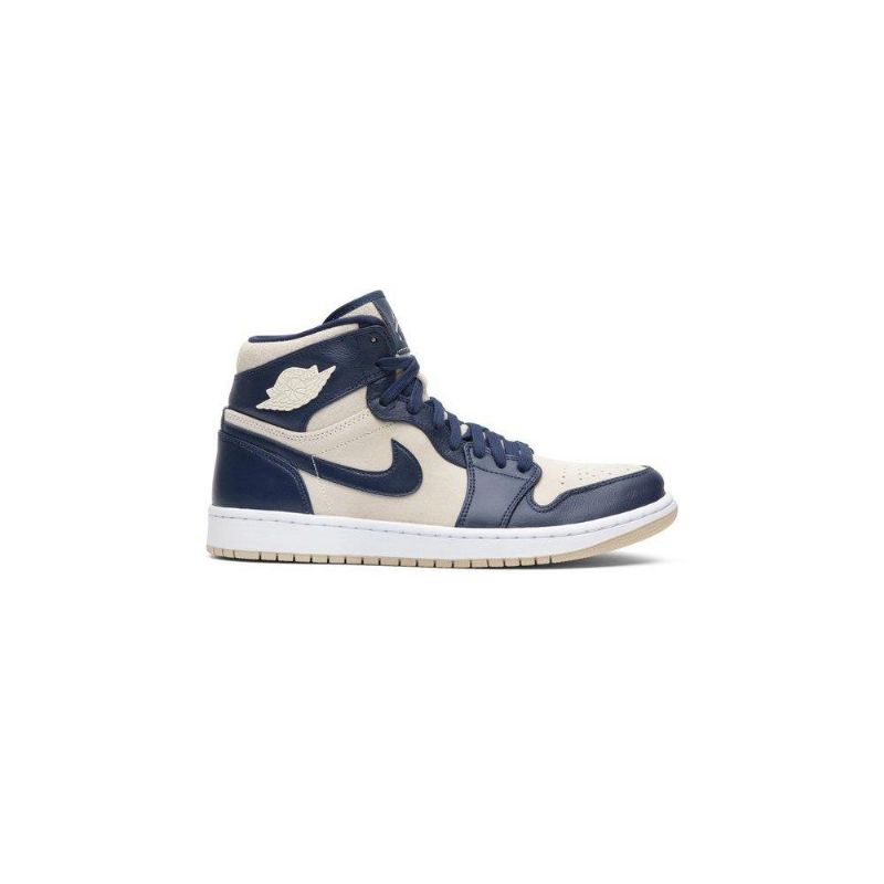 Air Jordan 1 High Marineblå Hvid Sko Dame