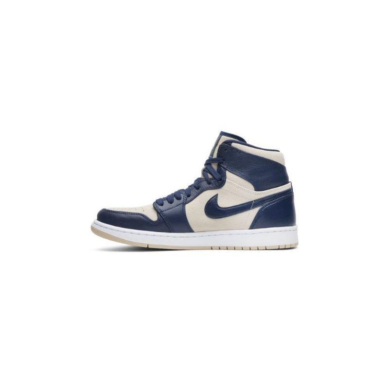 Air Jordan 1 High Marineblå Hvid Sko Dame