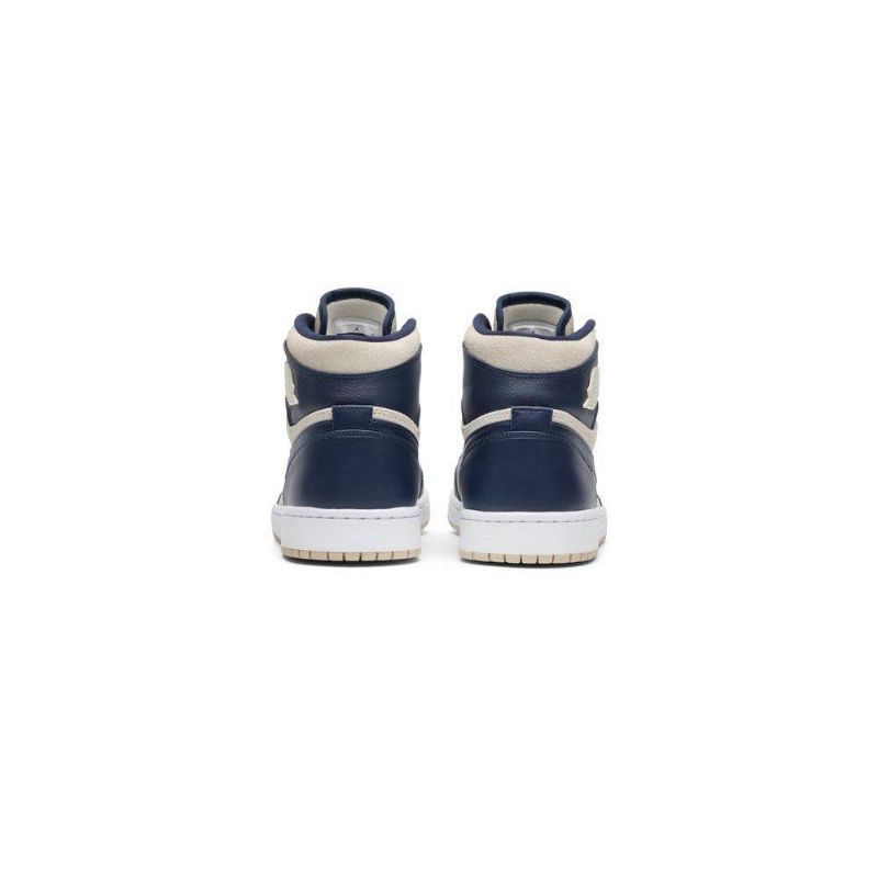 Air Jordan 1 High Marineblå Hvid Sko Dame