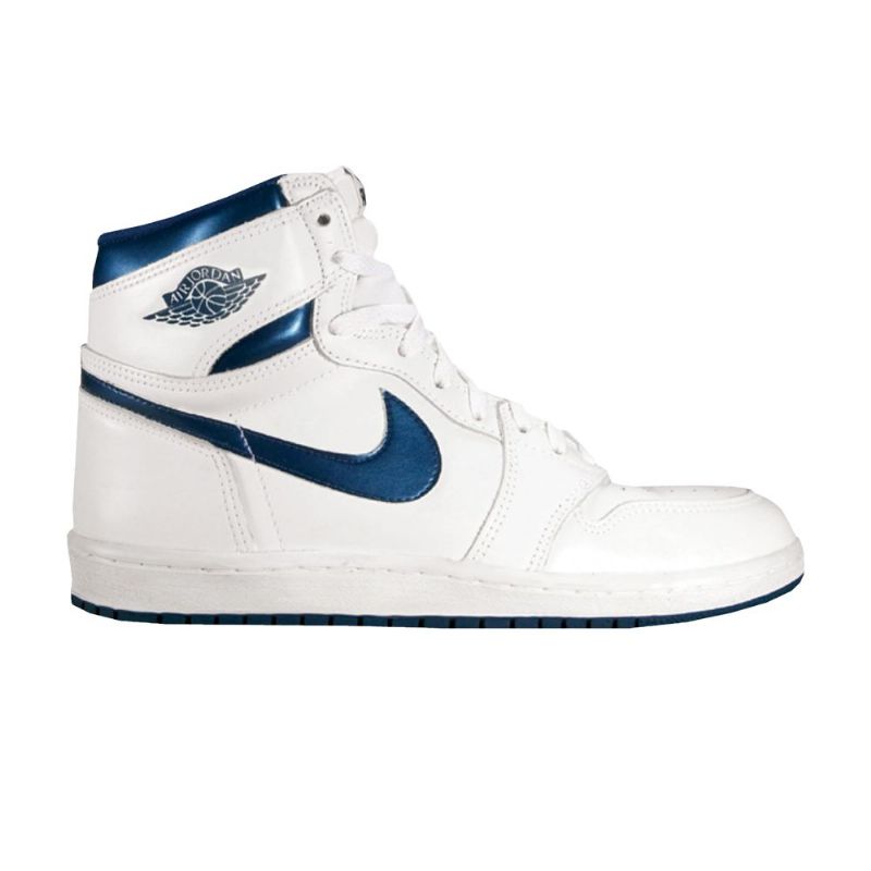 Air Jordan 1 High Og Hvid Blå Sko Herre