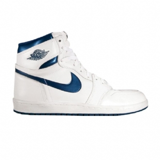 Air Jordan 1 High Og Hvid Blå Sko Herre