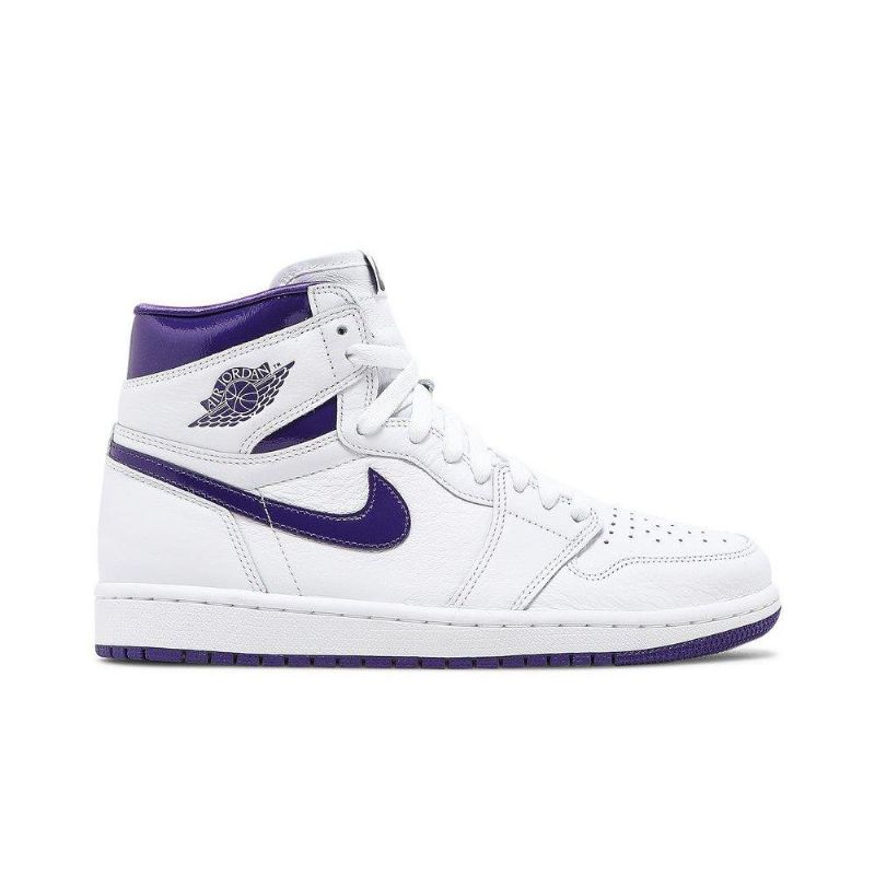 Air Jordan 1 High Og Hvid Lilla Sko Dame