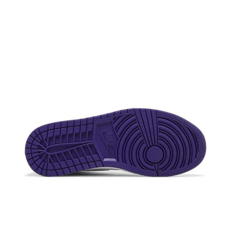 Air Jordan 1 High Og Hvid Lilla Sko Dame