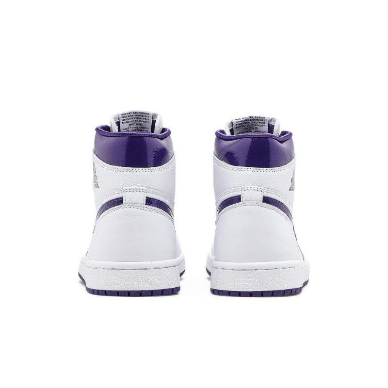 Air Jordan 1 High Og Hvid Lilla Sko Dame