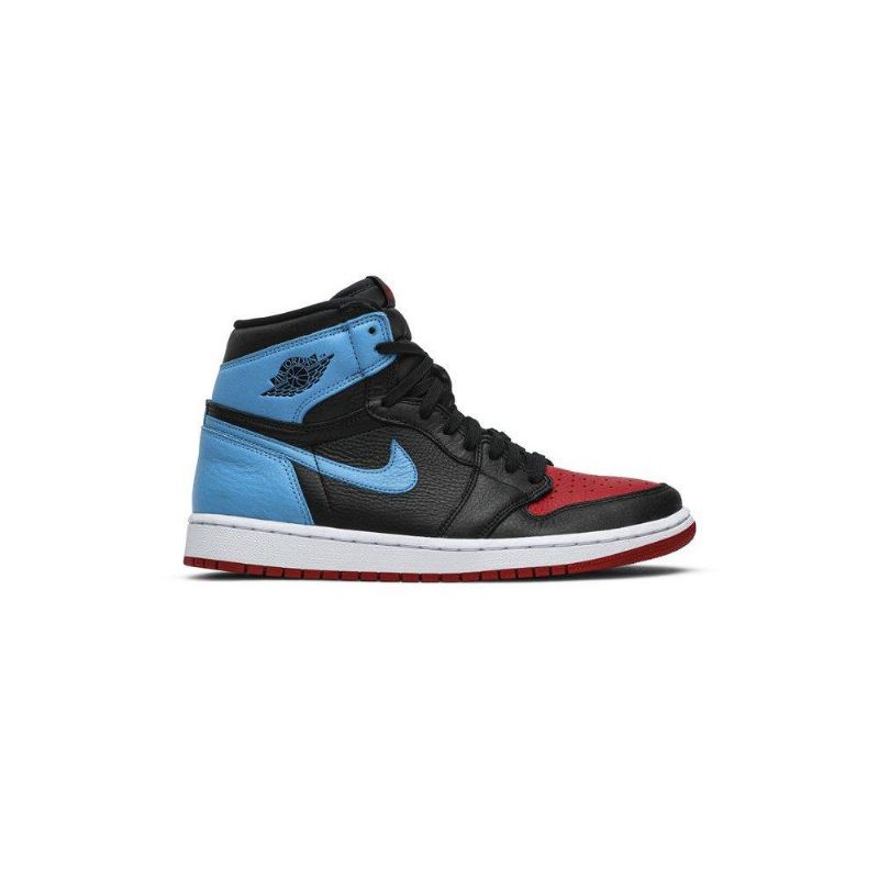 Air Jordan 1 High Og Sort Blå Rød Sko Dame