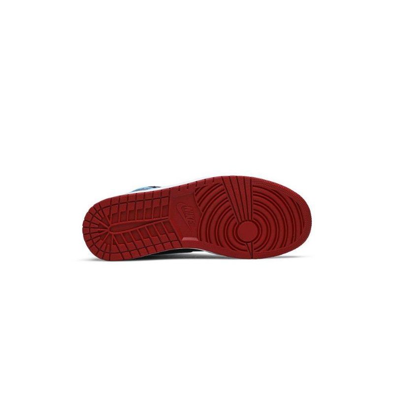 Air Jordan 1 High Og Sort Blå Rød Sko Dame