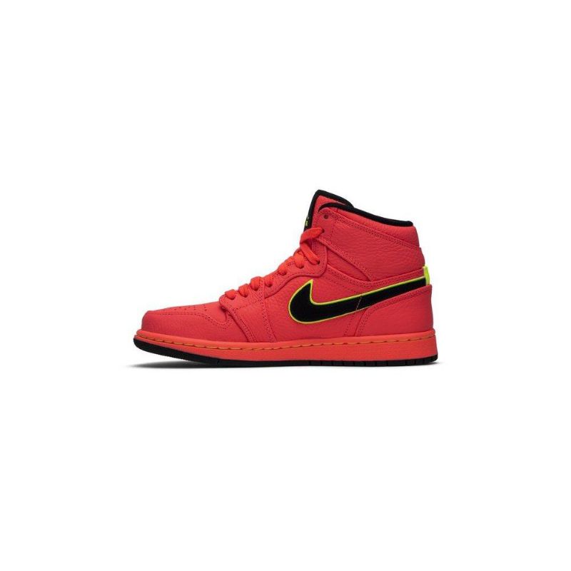 Air Jordan 1 High Premium Lyserød Sort Sko Dame