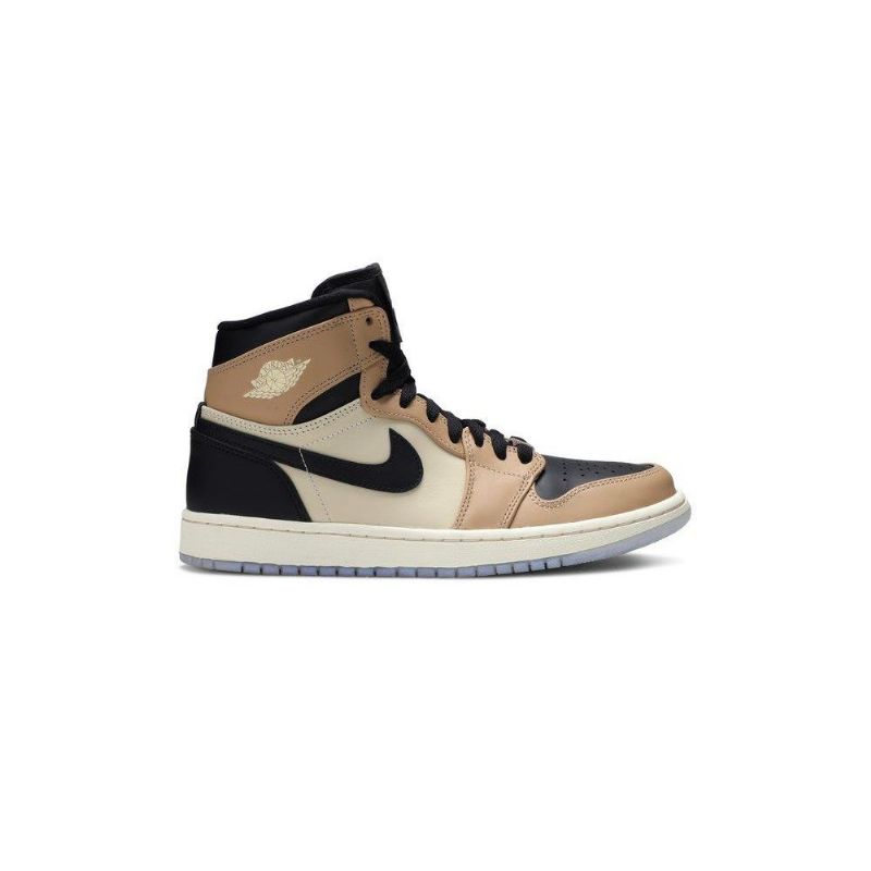 Air Jordan 1 High Sort Brun Khaki Sko Dame