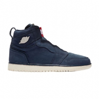 Air Jordan 1 High Zip Marineblå Sko Dame