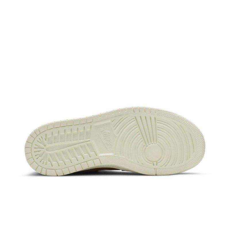 Air Jordan 1 High Zoom Brun Sort Beige Sko Dame