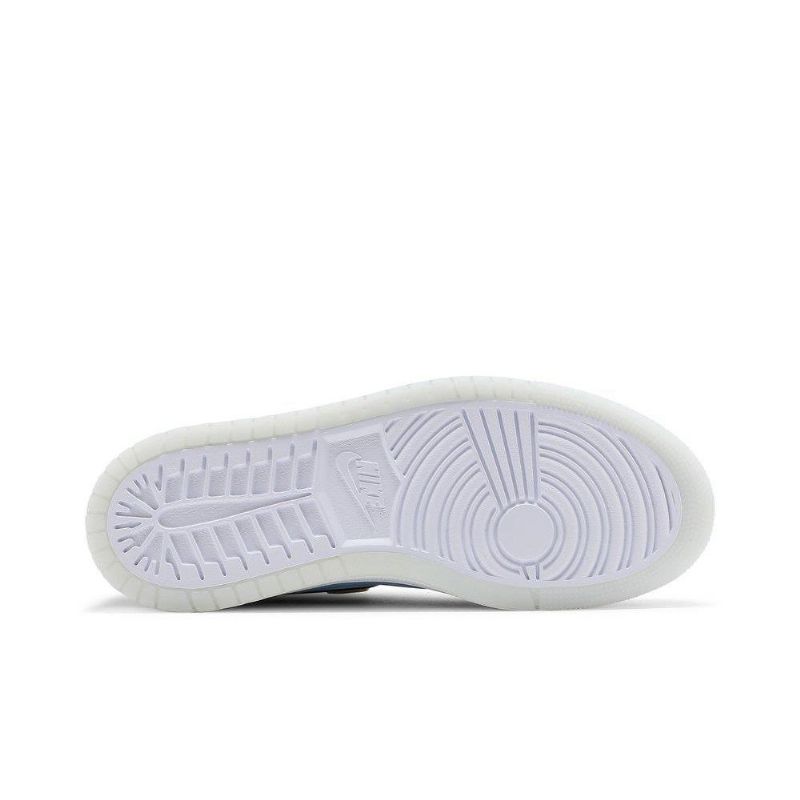 Air Jordan 1 High Zoom Comfort Blå Brun Sort Hvid Sko Dame