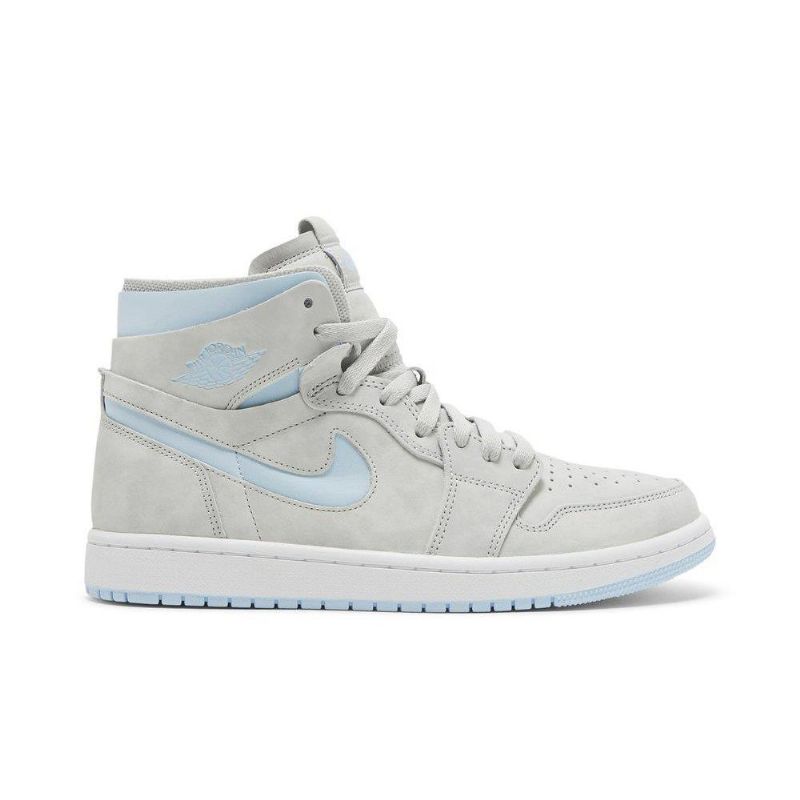 Air Jordan 1 High Zoom Comfort Grå Blå Sko Dame