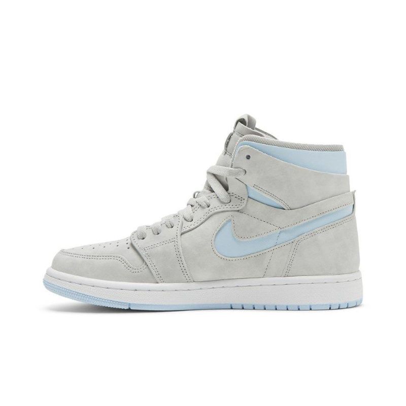 Air Jordan 1 High Zoom Comfort Grå Blå Sko Dame