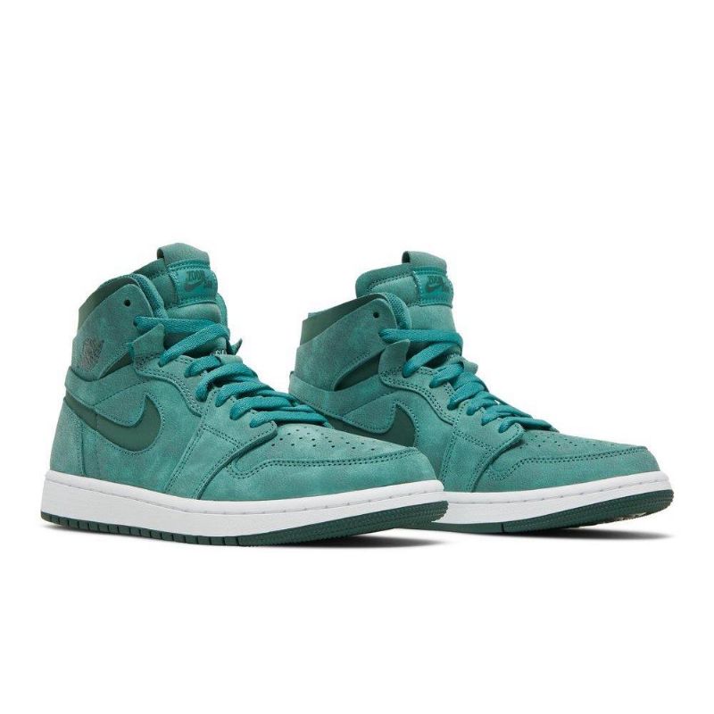 Air Jordan 1 High Zoom Comfort Grøn Hvid Sko Dame