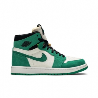 Air Jordan 1 High Zoom Comfort Grøn Hvid Sort Sko Dame