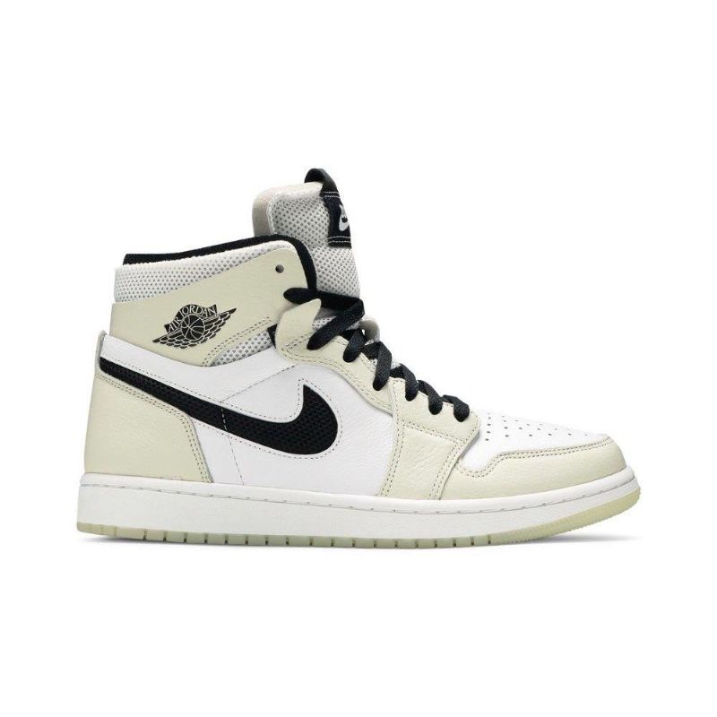 Air Jordan 1 High Zoom Comfort Hvid Grå Sort Sko Dame