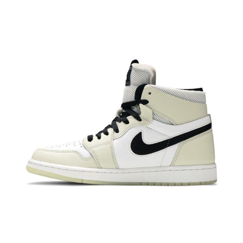 Air Jordan 1 High Zoom Comfort Hvid Grå Sort Sko Dame