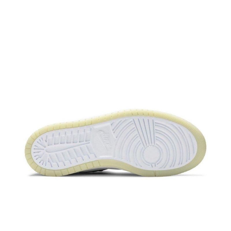 Air Jordan 1 High Zoom Comfort Hvid Grå Sort Sko Dame