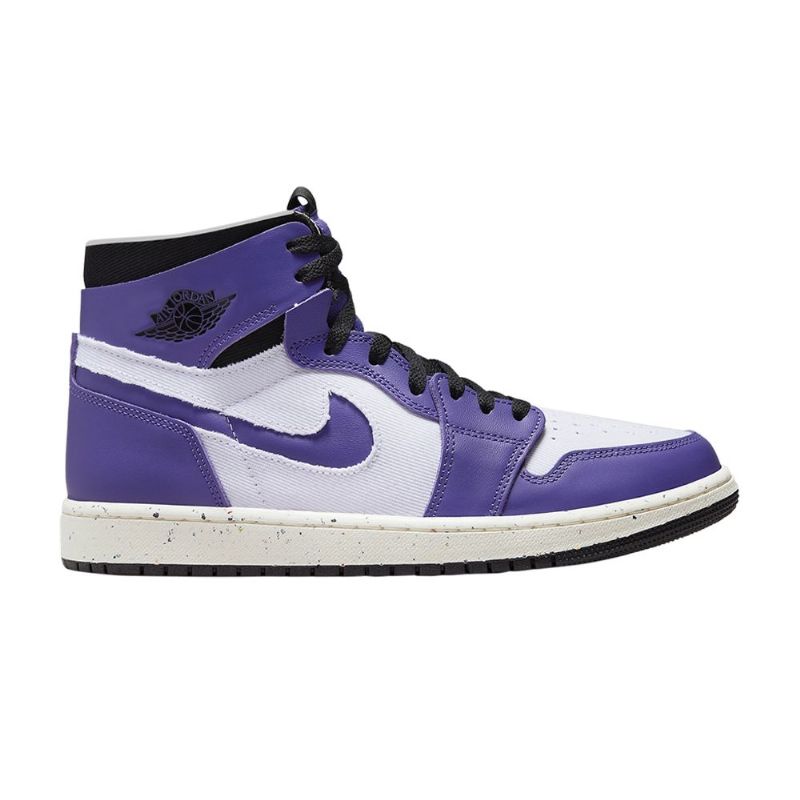 Air Jordan 1 High Zoom Comfort Hvid Lilla Sort Sko Herre