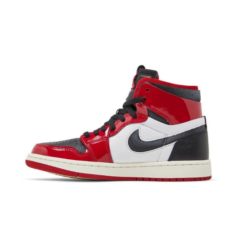 Air Jordan 1 High Zoom Comfort Rød Hvid Sort Sko Dame