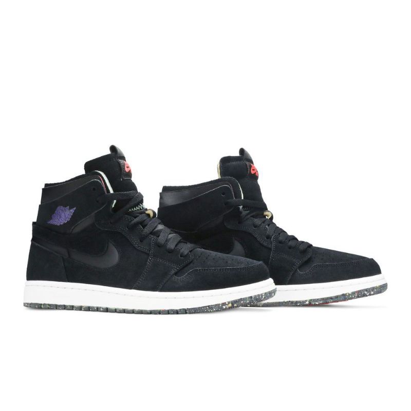 Air Jordan 1 High Zoom Comfort Sort Lilla Sko Herre