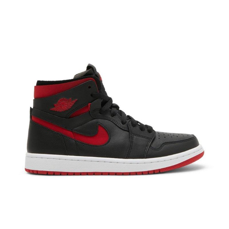 Air Jordan 1 High Zoom Comfort Sort Rød Hvid Sko Dame