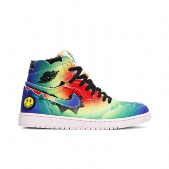 Air Jordan 1 J. Balvin Retro Og High Flerfarvede Sko Herre