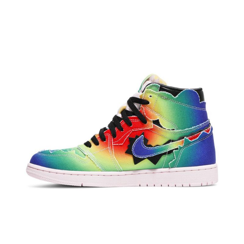 Air Jordan 1 J. Balvin Retro Og High Flerfarvede Sko Herre