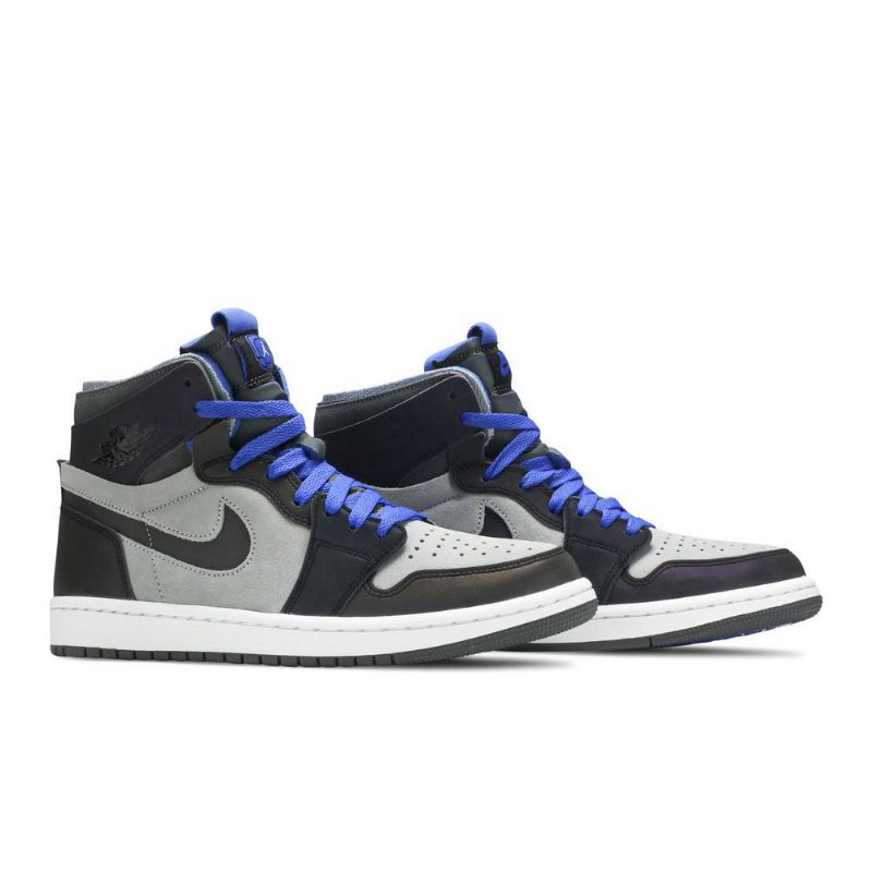 Air Jordan 1 League Of Legends Zoom Comfort Grå Sort Blå Hvid Sko Herre