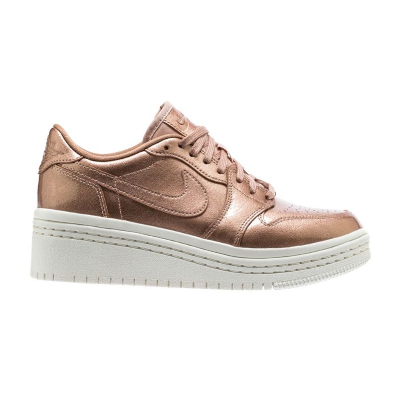 Air Jordan 1 Lifted Brun Hvid Sko Dame