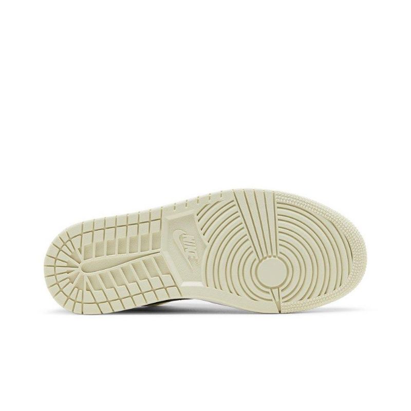 Air Jordan 1 Low Beige Sort Sko Dame