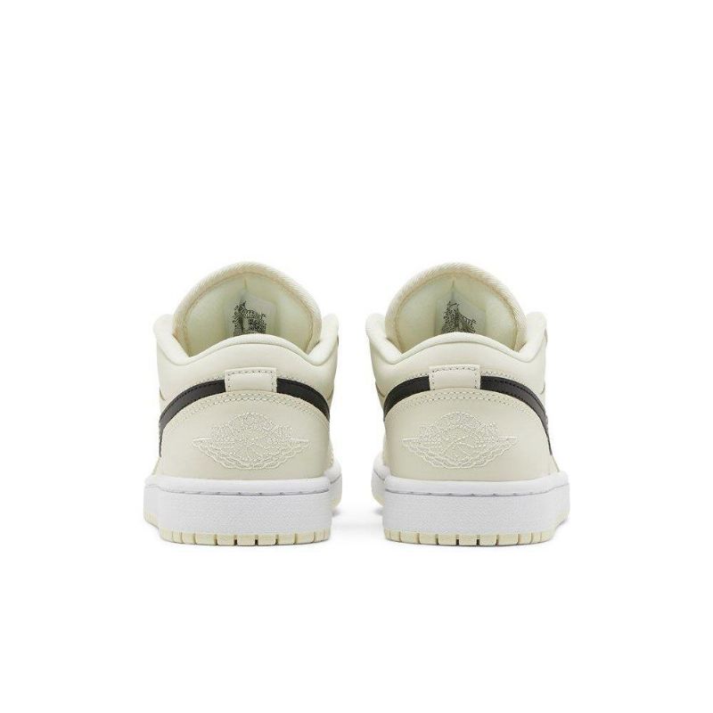 Air Jordan 1 Low Beige Sort Sko Dame