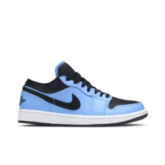 Air Jordan 1 Low Blå Sort Sko Herre