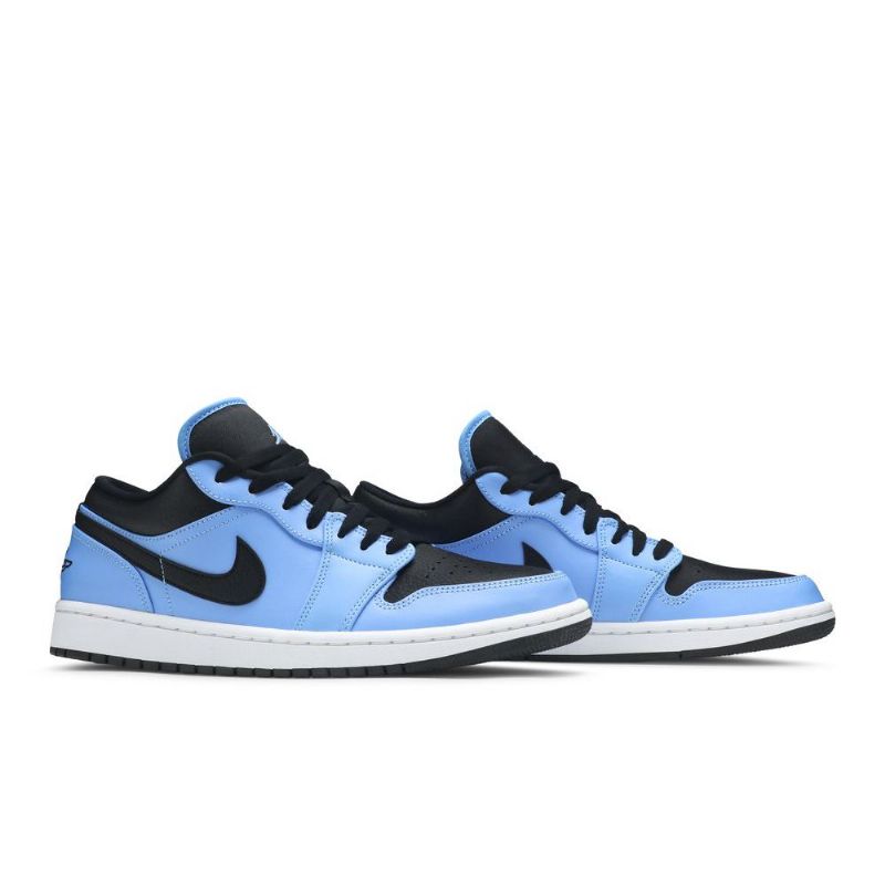Air Jordan 1 Low Blå Sort Sko Herre