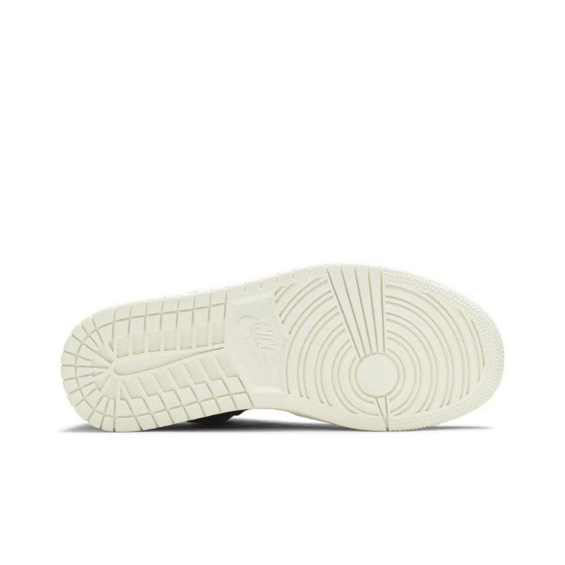 Air Jordan 1 Low Brun Sort Beige Grå Sko Dame
