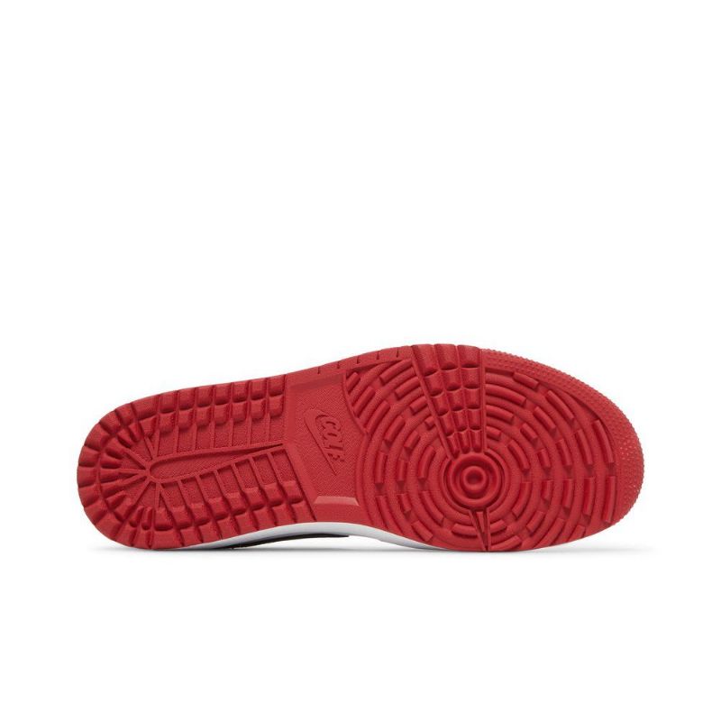 Air Jordan 1 Low Golf Rød Hvid Sort Sko Herre
