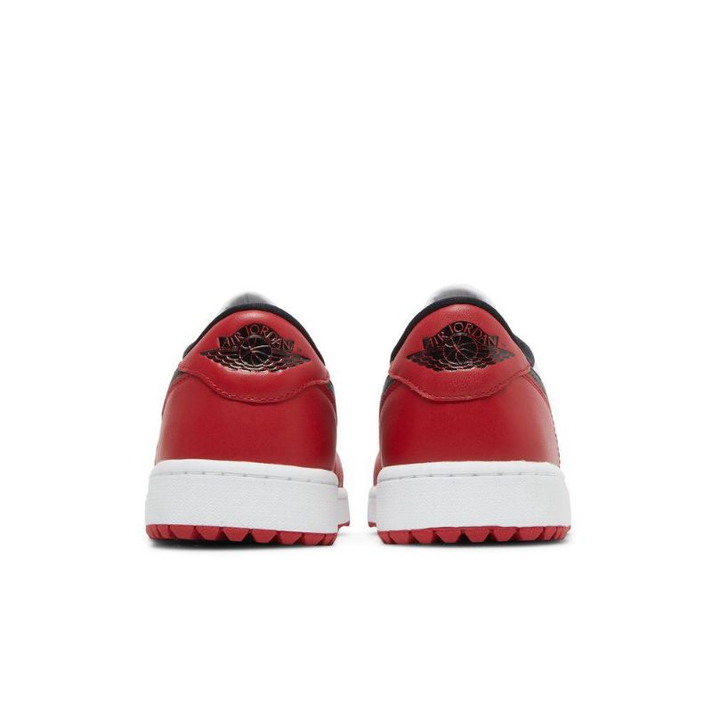 Air Jordan 1 Low Golf Rød Hvid Sort Sko Herre