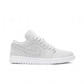 Air Jordan 1 Low Grå Hvid Sko Dame