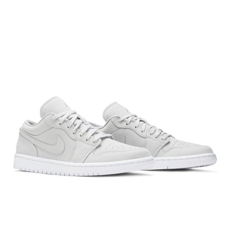 Air Jordan 1 Low Grå Hvid Sko Dame