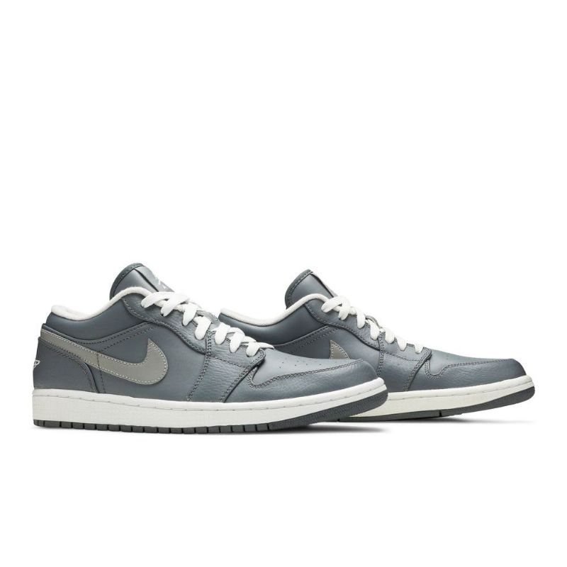 Air Jordan 1 Low Grå Hvid Sko Herre