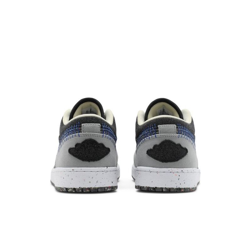 Air Jordan 1 Low Grå Sort Blå Sko Herre