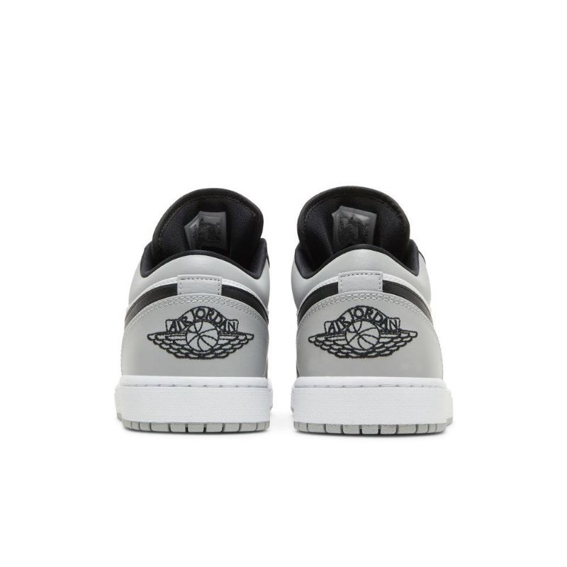 Air Jordan 1 Low Grå Sort Hvid Sko Herre