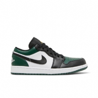 Air Jordan 1 Low Grøn Hvid Sort Guld Sko Herre