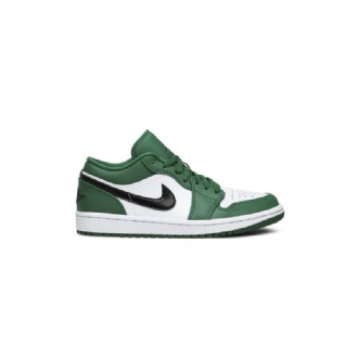 Air Jordan 1 Low Grøn Hvid Sort Sko Herre